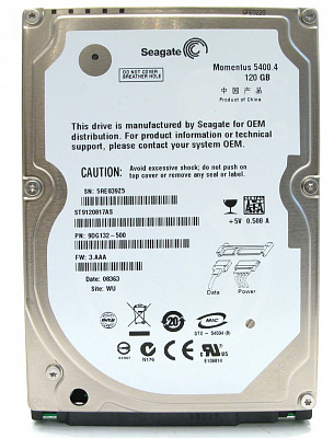 Жесткий диск для ноутбука SEAGATE ST9120817AS 120Гб #1 – фото