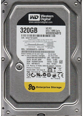 Жесткий диск WD WD3202ABYS 320Гб #3 – фото