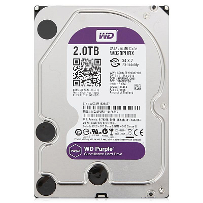 Жесткий диск WD PURPLE WD20PURX 2Тб #1 – фото