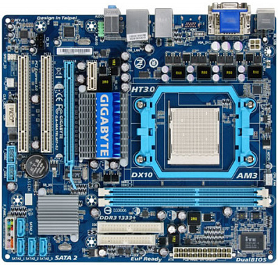 Материнская плата GIGABYTE GA-MA78LMT-S2 – фото