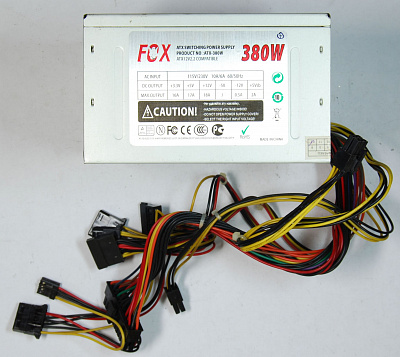 Блок питания FOX ATX-380W 380Вт – фото