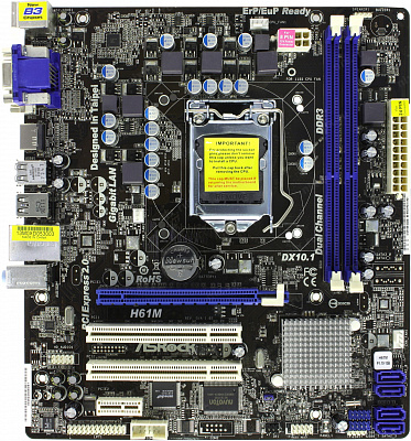Материнская плата ASROCK H61M – фото