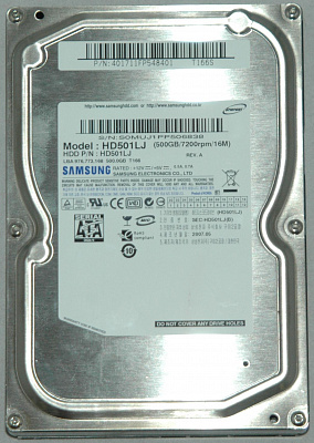 Жесткий диск SAMSUNG HD501LJ 500Гб #3 – фото