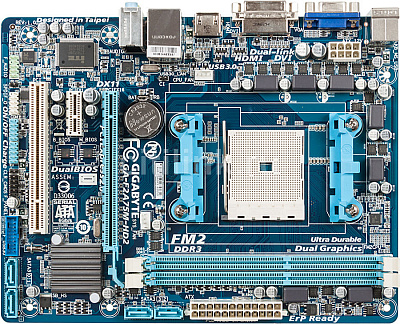 Материнская плата GIGABYTE GA-F2A75M-HD2 – фото