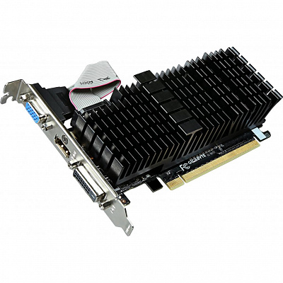 Видеокарта GIGABYTE GEFORCE GT710 SILENT LP 1Гб – фото