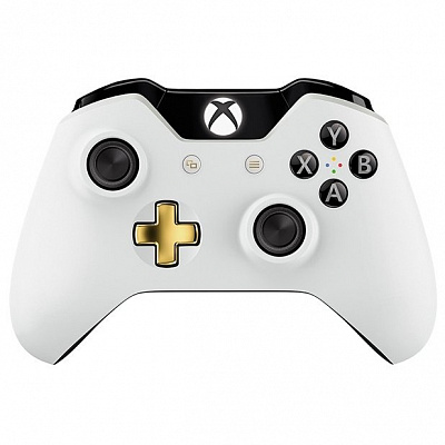 Геймпад беспроводной MICROSOFT XBOX ONE LUNAR WHITE (Уценка) – фото