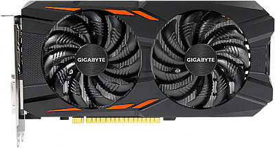 Видеокарта GIGABYTE GEFORCE GTX1050 TI WF OC 4Гб – фото
