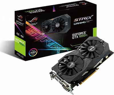 Видеокарта ASUS GEFORCE GTX1050 STRIX 2Гб – фото
