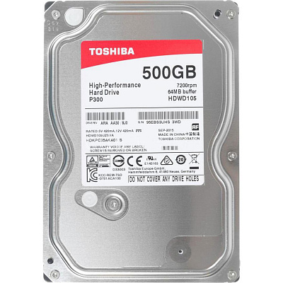 Жесткий диск TOSHIBA HDWD105 500Гб (Новый) – фото