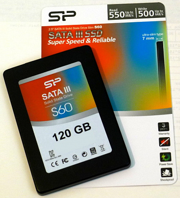 Накопитель SSD SILICON POWER SLIM S60 120Гб #1 – фото