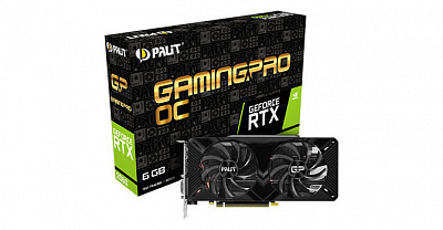 Видеокарта PALIT GEFORCE RTX 2060 GAMING PRO OC 6Гб – фото