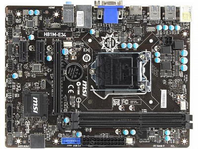 Материнская плата MSI H81M-E34 – фото