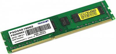 Оперативная память PATRIOT PSD34G16002 DDR3 4Гб (Новая) – фото