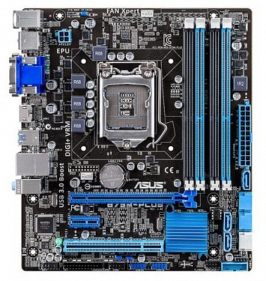 Материнская плата ASUS B75M-PLUS – фото
