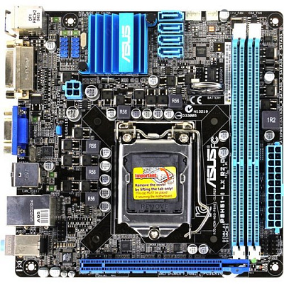Материнская плата ASUS P8H61-I LX  – фото