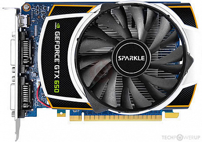 Видеокарта SPARKLE GEFORCE GTX650 1Гб – фото