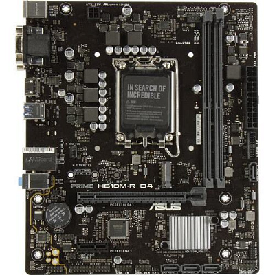 Материнская плата ASUS PRIME H610M-R D4-SI (Новая) – фото