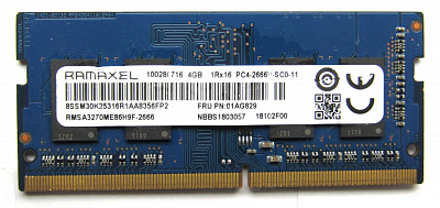 Оперативная память SO-DIMM RAMAXEL RMSA3270ME86H9F-2666 DDR4 4Гб – фото