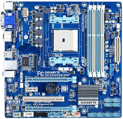 Материнская плата GIGABYTE GA-F2A85XM-D3H – фото