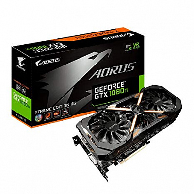 Видеокарта GIGABYTE GEFORCE GTX1080 TI AORUS 11Гб (Новая) – фото