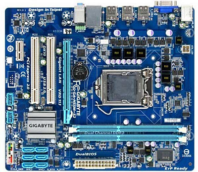 Материнская плата GIGABYTE GA-H55M-S2 – фото