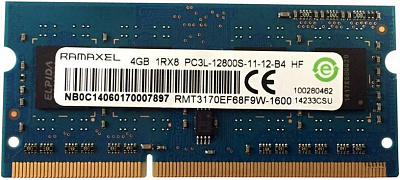 Оперативная память SO-DIMM RAMAXEL RMT3170EF68F9W DDR3 4Гб – фото