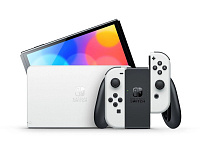 Игровая приставка NINTENDO SWITCH OLED WHITE + Карта памяти 128 Гб – фото