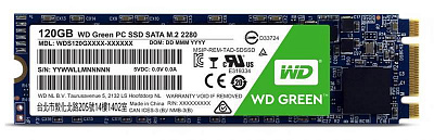 Накопитель SSD M.2 WD GREEN WDS120G2G0B 120Гб (Новый) – фото