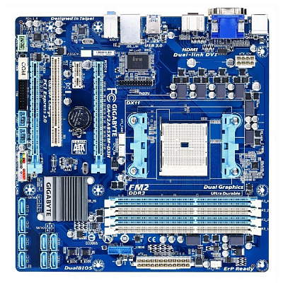 Материнская плата GIGABYTE GA-F2A75M-D3H – фото