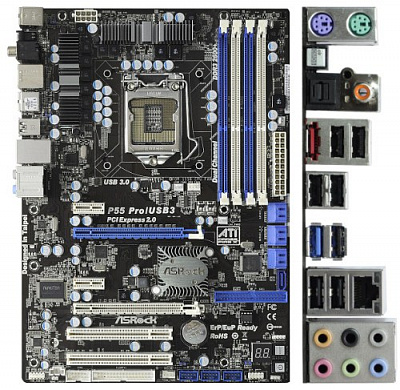 Материнская плата ASROCK P55 PRO/USB3 – фото