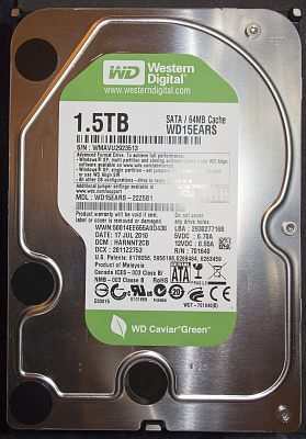 Жесткий диск WD WD15EARS 1.5Тб – фото