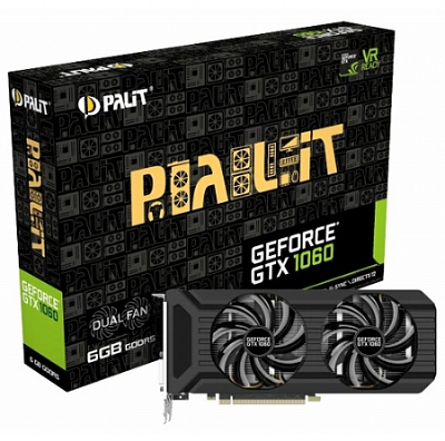 Видеокарта PALIT GEFORCE GTX1060 DUAL 3Гб – фото