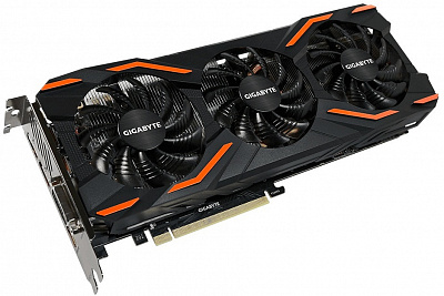 Видеокарта GIGABYTE GEFORCE GTX1080 WINDFORCE OC 8Гб – фото