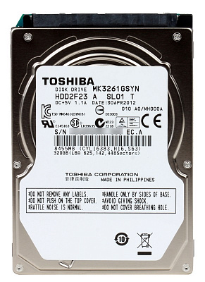 Жесткий диск для ноутбука TOSHIBA MK3261GSYN 320Гб – фото
