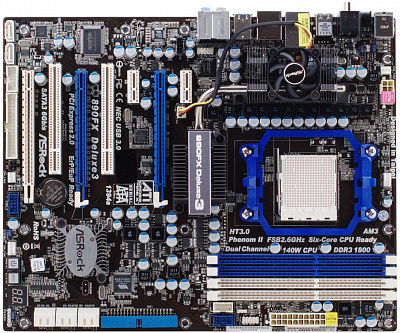 Материнская плата ASROCK 890FX DELUXE3 – фото