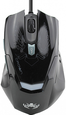 Мышь CROWN CMXG-1100 BLAZE BLACK (Новая) – фото