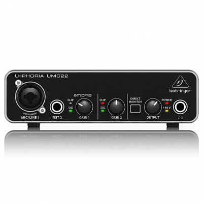 Внешняя звуковая карта BEHRINGER U-PHORIA UMC22 – фото