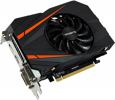 Видеокарта GIGABYTE GEFORCE GTX1060 MINI OC 6Гб – фото