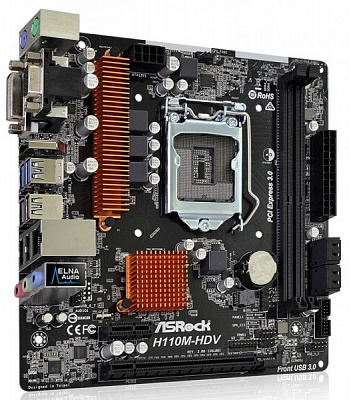 Материнская плата ASROCK H110M-HDV – фото