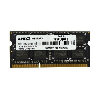 Оперативная память SO-DIMM AMD AE34G1339S2-UO DDR3 4Гб – фото