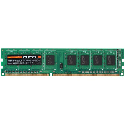 Оперативная память QUMO QUM3U-4G1600C11 DDR3 4Гб (Новая) – фото