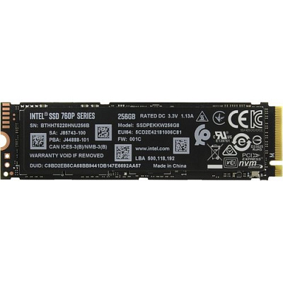 Накопитель SSD M.2 INTEL 760P SERIES SSDPEKKW256G801 256Гб #2 – фото