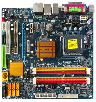 Материнская плата GIGABYTE GA-EQ45M-S2 – фото