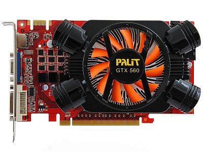Видеокарта PALIT GEFORCE GTX560 OC 1Гб – фото