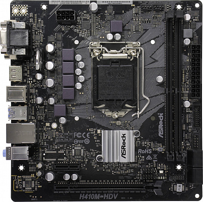 Материнская плата ASROCK H410M-HDV (Новая) – фото