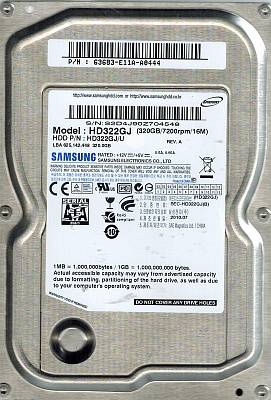 Жесткий диск SAMSUNG HD322GJ 320Гб #3 – фото