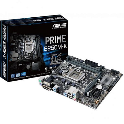 Материнская плата ASUS PRIME B250M-K (Новая) – фото