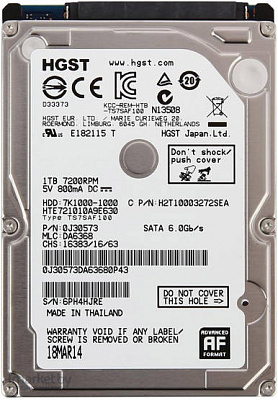 Жесткий диск для ноутбука HGST HTS721010A9E630 1Тб #1 – фото