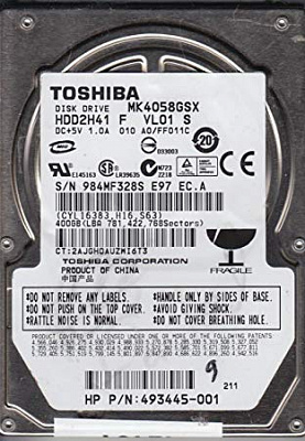 Жесткий диск для ноутбука TOSHIBA MK4055GSX 400Гб #1 – фото