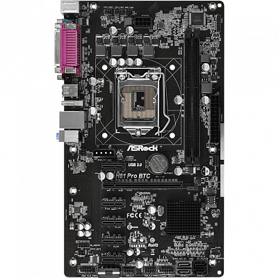 Материнская плата ASROCK H81 PRO BTC – фото